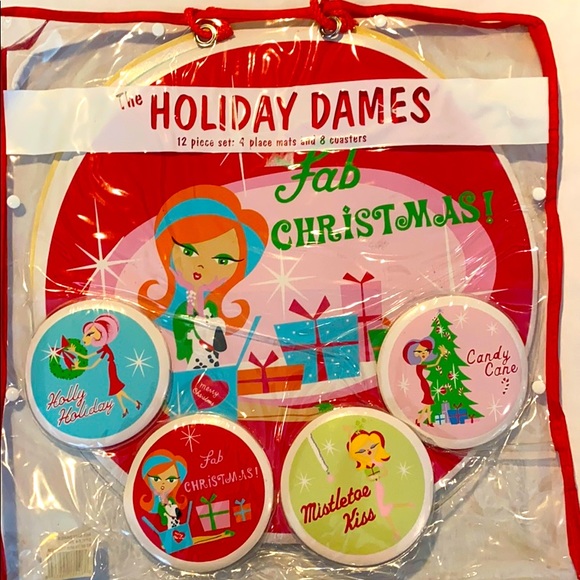 New in bag Holiday Dames Christmas placemat sets - Picture 1 of 6